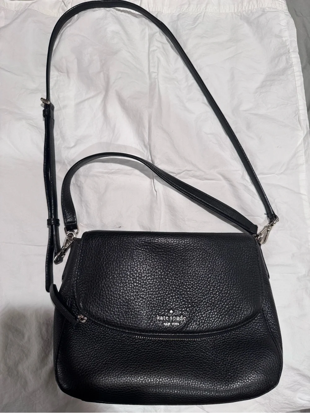 Kate Spade Black Leather Crossbody Bag